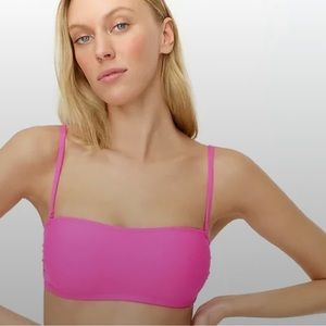 J.Crew Hot Pink Bandeau Bikini Top
